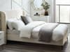 Eden Ivory Boucle Fabric Bed