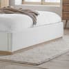 Eden White Boucle Fabric Bed