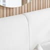 Eden White Boucle Fabric Bed