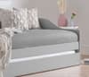 Elba Dove Grey Wooden Day Bed with Guest Bed Trundle Frame
