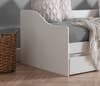 Elba White Wooden Day Bed with Guest Bed Trundle Frame