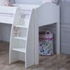 Eli White Wooden Mid Sleeper with Desk