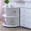 Eli White Wooden Mid Sleeper with Desk, Chest and Shelving Unit