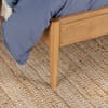 Elina Oak Rattan Wooden Bed
