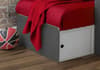 Eclipse Grey and White Wooden Storage Bunk Bed