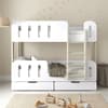 Elisa White and Pale Wood Storage Bunk Bed