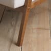 Ellwood Cream and Oak Fabric Armchair
