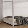 Ely White Wooden House Bed