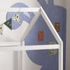 Ely White Wooden House Bed