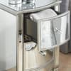 Elysee Mirrored 2 Drawer Bedside Table