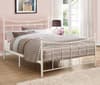 Emily Cream Metal Bed