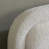 Emmi White Boucle and Oak Wooden Bed