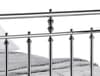 Empress Chrome Finish Metal Bed Frame - 4ft6 Double