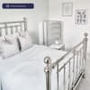 Empress Chrome Finish Metal Bed