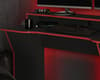 Enzo Black and Red Wooden Gaming Desk