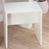 Evelyn White Dressing Table and Stool