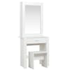 Evelyn White Dressing Table and Stool