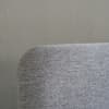 Ezra Grey Fabric and Oak Wooden Bed