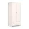 Maine Surf White 2 Door Wooden Combination Wardrobe