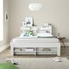 Fabio White Wooden Bookcase Storage Bed