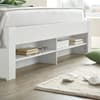 Fabio White Wooden Bookcase Storage Bed