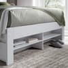 Fabio White Wooden Bookcase Storage Bed