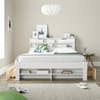 Fabio White Wooden 2 Drawer Bookcase Storage Bed