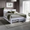Fabio White Wooden 2 Drawer Bookcase Storage Bed Frame Only - 5ft King Size