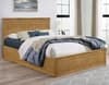 Fairmont Oak Wooden Ottoman Storage Bed