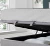 Falstone Light Grey Fabric Ottoman Bed Frame