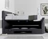 Falstone Slate Grey Fabric Ottoman Electric Media TV Bed