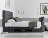 Falstone Slate Grey Fabric Ottoman Electric Media TV Bed