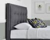 Falstone Slate Grey Fabric Ottoman Electric Media TV Bed