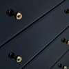 Fenwick Black and Gold 4 Drawer Chest