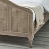 Fleur Light Oak Rattan Wooden Bed
