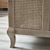 Fleur Light Oak Rattan Wooden Bed
