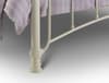 Florence Stone White Metal Bed Frame - 4ft6 Double