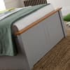 Francis Grey Wooden Ottoman Storage Bed Frame - 3ft Single