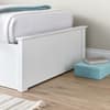 Francis White Wooden Ottoman Storage Bed