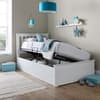 Francis White Wooden Ottoman Storage Bed