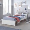 Fraser White Wooden Bookcase Bed