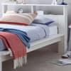 Fraser White Wooden Bookcase Bed