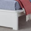 Fraser White Wooden Bookcase Bed