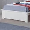 Fraser White Wooden Bookcase Bed