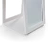 Fresco White Wooden Storage Mirror - 155 x 36 cm