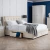 Fullerton Natural Fabric 4 Drawer Storage Bed