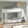Gaia White and Silver Wooden Bunk Bed