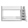 Gaia White and Silver Wooden Bunk Bed