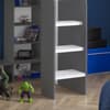 Galaxy Grey and White Wooden Gaming High Sleeper