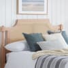Geneva Oak Rattan Wooden Bed